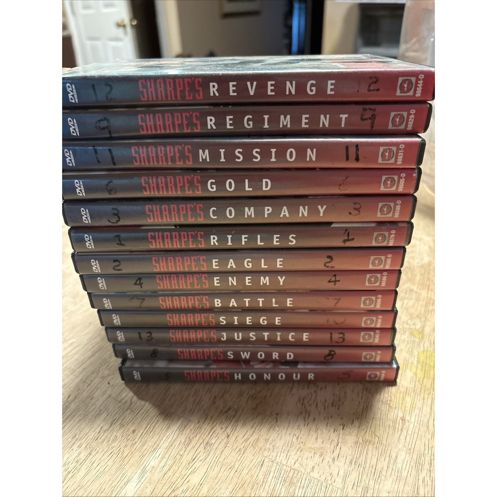 Sharpe's DVD Collection LOT OF 13 Sean Bean Napoleonic War